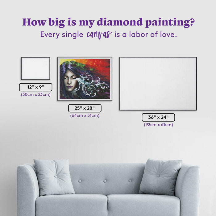 Diamond Painting Bittersweet 25" x 20″ (64cm x 51cm) / Round with 48 Colors including 4 ABs / 41,268