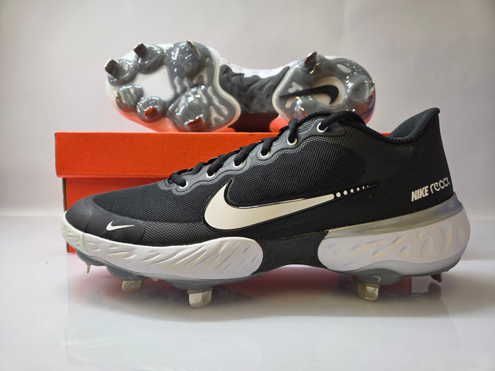 Nike Black Alpha Hurache Elite 3 Low Baseball Cleats Men's Size 9.5