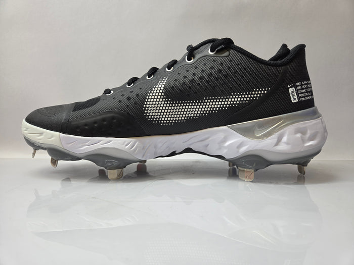 Nike Black Alpha Hurache Elite 3 Low Baseball Cleats Men's Size 9.5