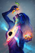 Diamond Painting Black Hole 22" x 33" (55.8cm x 83.6cm) / Square with 88 Colors including 1 AB and 1 Iridescent Diamond and 3 Fairy Dust Diamonds / 75,264