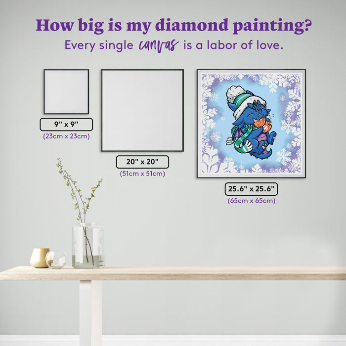 Diamond Painting Blaze Gingerbread Cookie 25.6" x 25.6" (65cm x 65cm) / Square with 33 Colors including 2 ABs and 1 Iridescent Diamond and 5 Fairy Dust Diamonds / 68,121