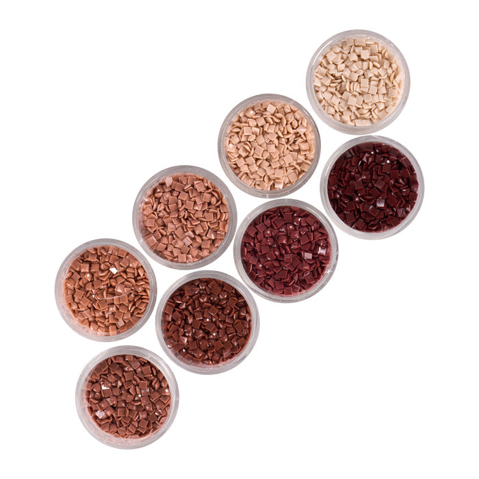Diamond Painting Bling Diamonds – Warm Earthy Tones Square (Set of 8)