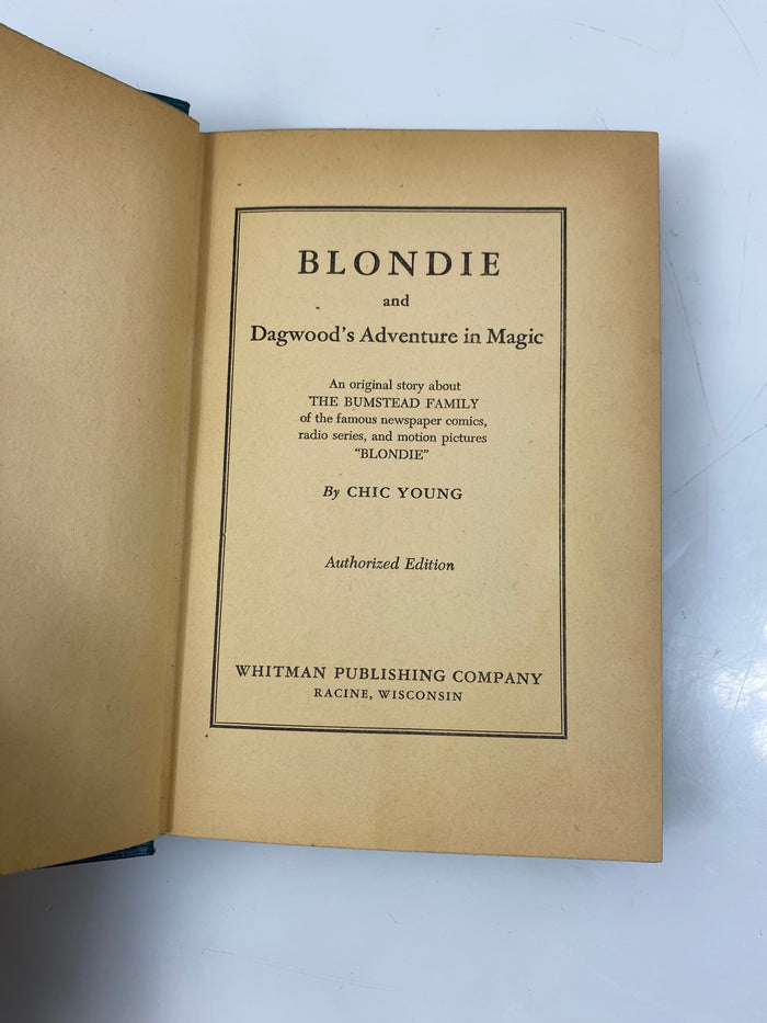 Blondie and Dagwood's Adventure in Magic 1944 HCDJ