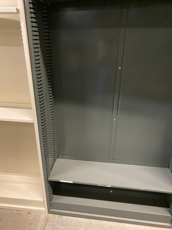 Borroughs Blue Gray Metal Shelves