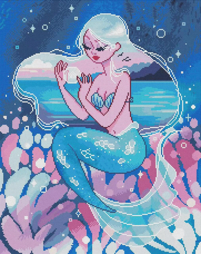 Diamond Painting Bubble 20" x 25" (51cm x 64cm) / Round with 35 Colors including 3 ABs / 41,268