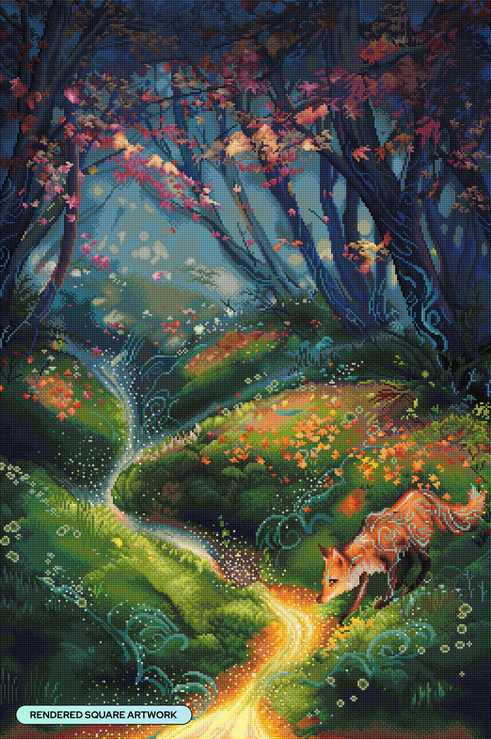 Diamond Painting Call of Autumn 25.6" x 38.5" (65cm x 97.8cm) / Square with 67 Colors including 3 ABs and 5 Fairy Dust Diamonds / 102,573