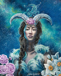 Diamond Painting Capricorn 25.6" x 37.9" (65cm x 81cm) / Square with 69 colors including 3 ABs and 4 Fairy Dust Diamonds / 84,825