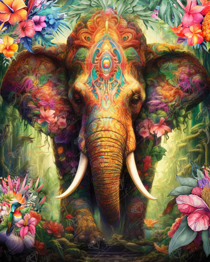 Diamond Painting Celestial Botanica 25.6" x 31.9" (65cm x 80.9cm) / Square with 100 Colors including 4 ABs and 4 Fairy Dust Diamonds / 84,825