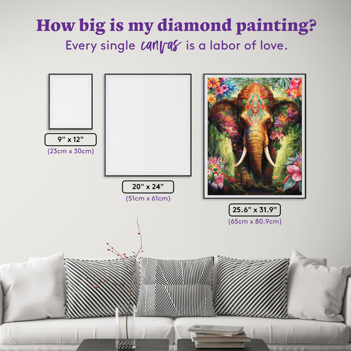 Diamond Painting Celestial Botanica 25.6" x 31.9" (65cm x 80.9cm) / Square with 100 Colors including 4 ABs and 4 Fairy Dust Diamonds / 84,825