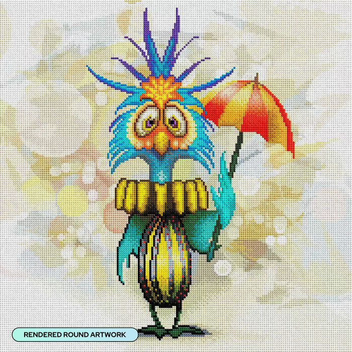 Diamond Painting Charlie 20" x 20" (50.6cm x 50.6cm) / Round with 71 Colors including 1 AB and 3 Fairy Dust Diamonds / 33,856