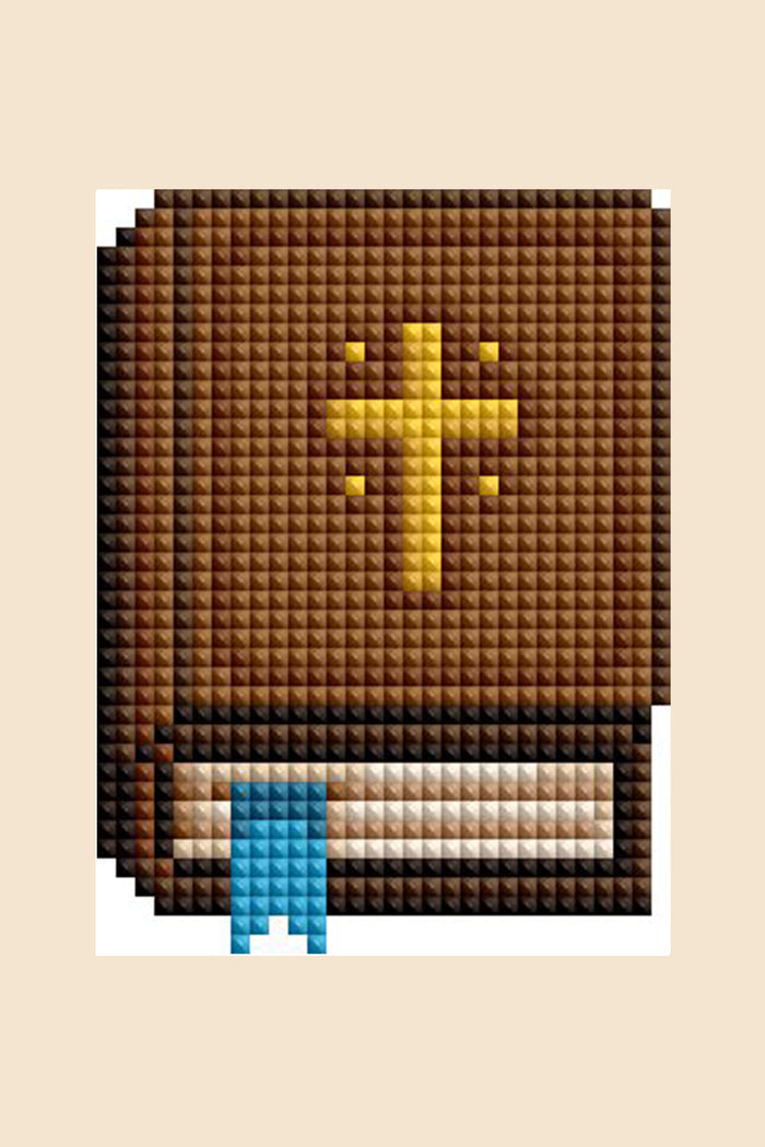Diamond Painting Christian - Mini Dazzles™ 4" x 6" (10.2cm x 15.2cm) / Square With 27 Colors Including 1 Iridescent Diamond and 26 Fairy Dust Diamonds / 5,336