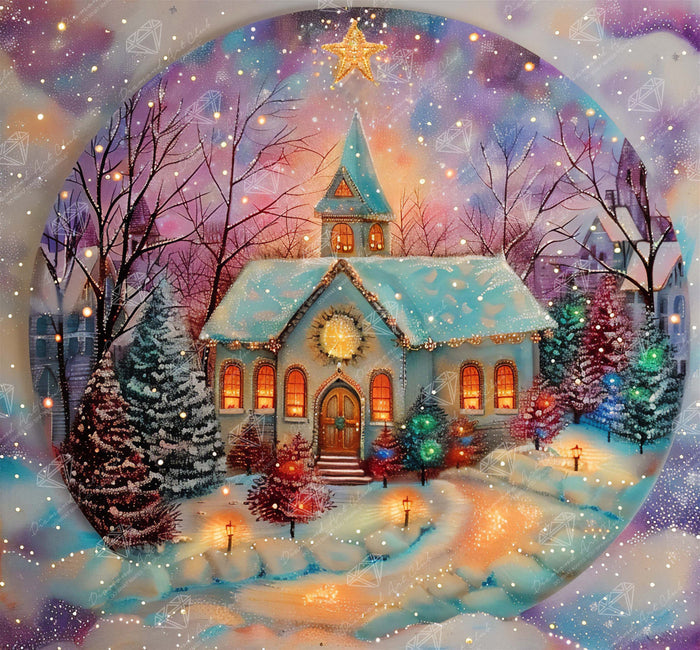 Diamond Painting Classic Christmas 27.6" x 25.6" (69.9cm x 65cm) / Square with 86 Colors including 1 Special Diamond and 4 Fairy Dust Diamonds / 73,341