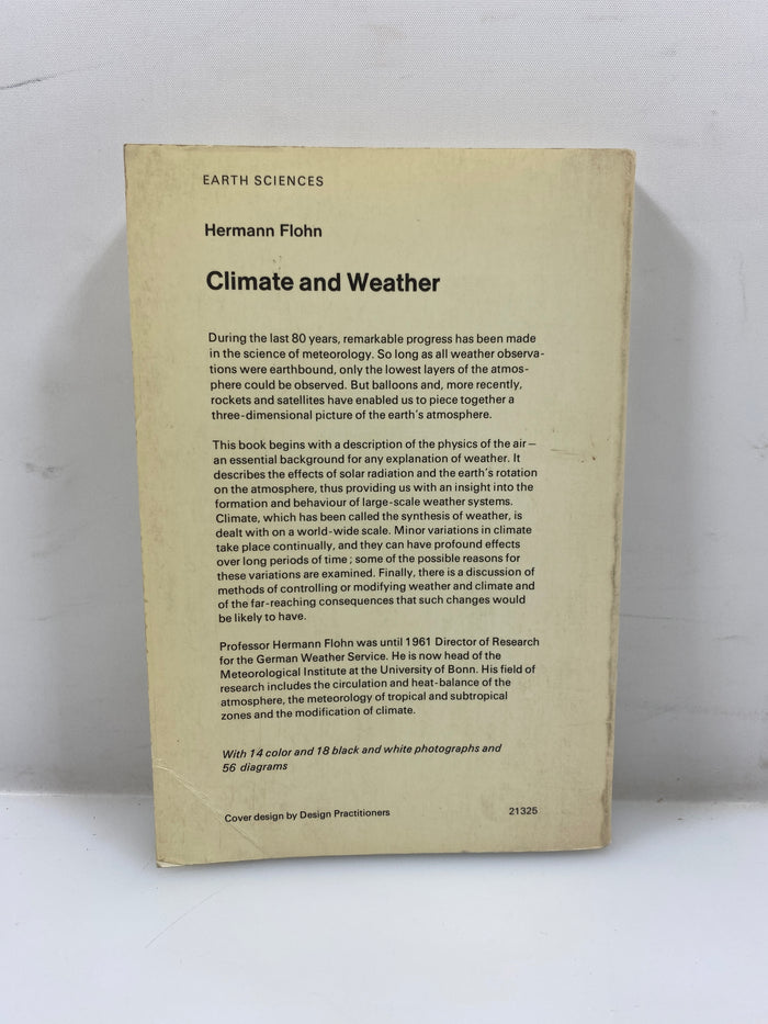Climate and Weather by Hermann Flohn 1969 SC