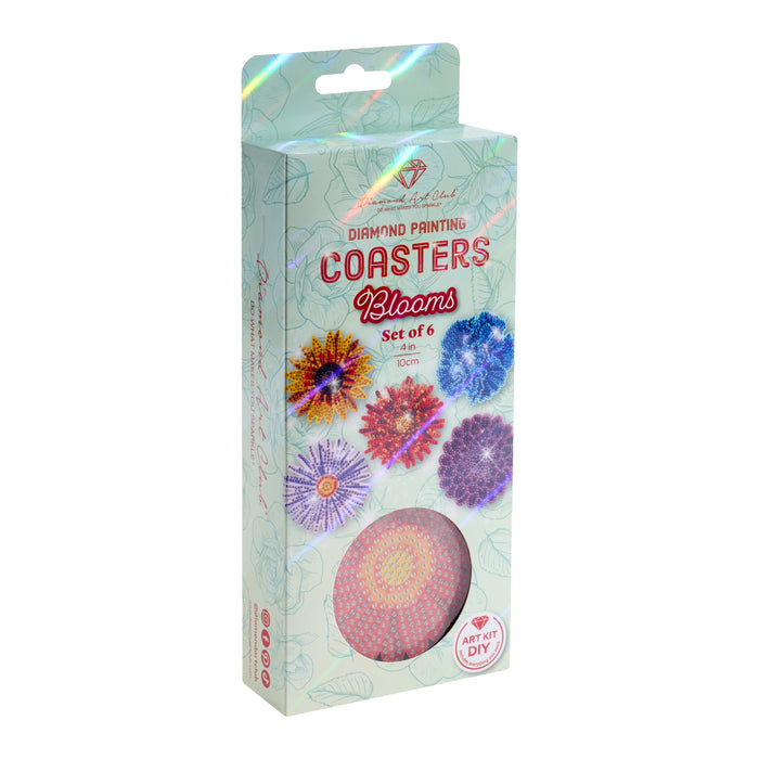 Diamond Painting Coasters - Blooms 4" x 4" (10cm x 10cm) / Round with 0 Colors / 0