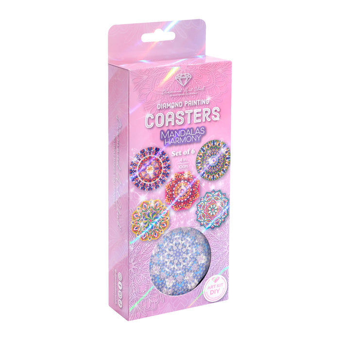 Diamond Painting Coasters - Mandalas Harmony 4" x 4" (10cm x 10cm) / Round with 0 Colors / 0