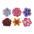 Diamond Painting Coasters - Spring Blossom 4" x 4" (10cm x 10cm) / Round with 20 Colors including 1 AB and 19 Iridescent Diamonds / 3,155