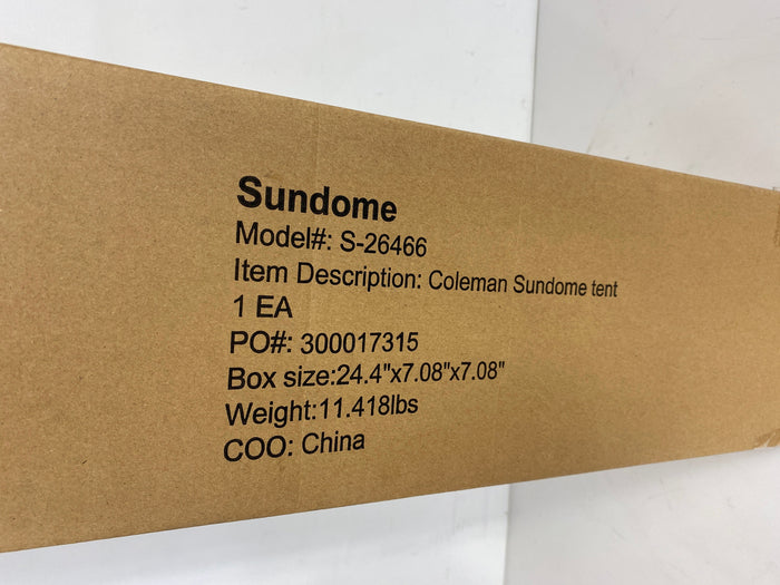 Coleman Sundome #S-26466 Pop-Up Tent