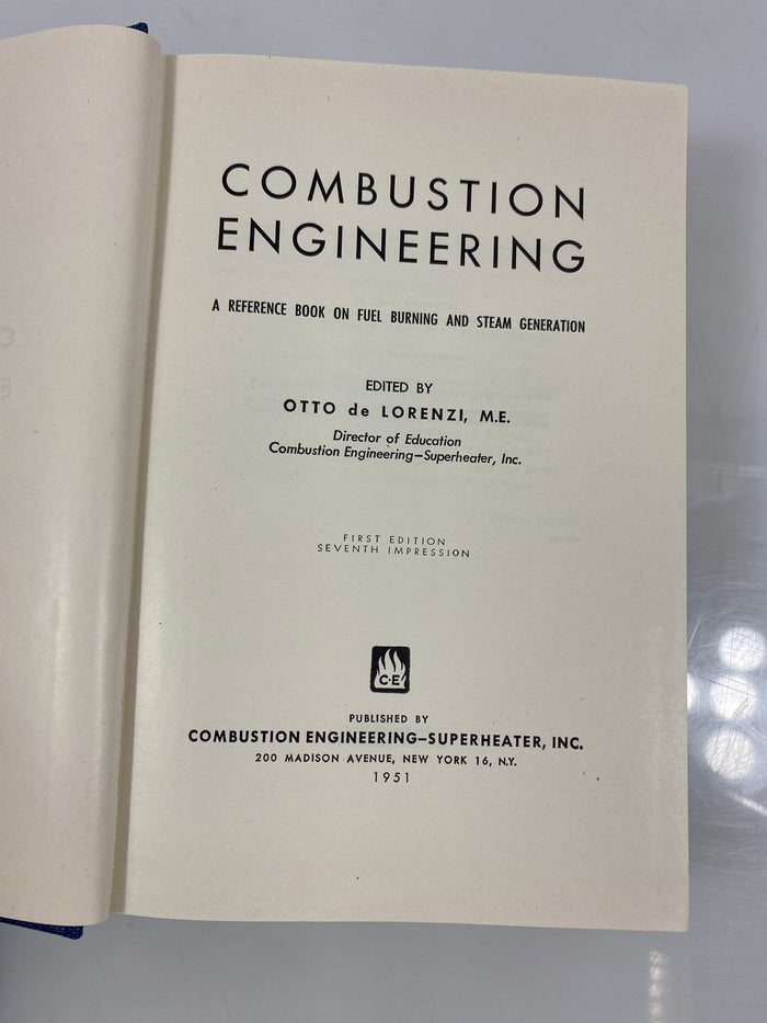 Combusting Engineering by Lorenzi 1951 HC