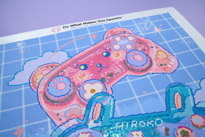 Diamond Painting Controllers 22" x 39" (55.8cm x 98.8cm) / Square with 58 Colors including 4 ABs and 2 Iridescent Diamonds and 3 Fairy Dust Diamonds / 88,928