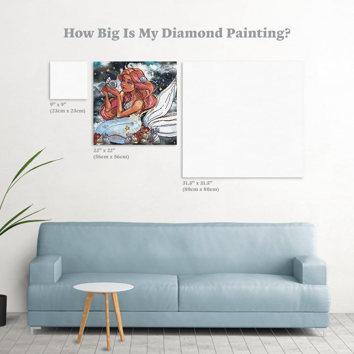 Diamond Painting Coral 22" x 22″ (56cm x 56cm) / Square with 42 Colors including 4 ABs / 48,841