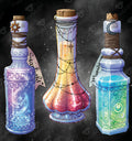 Diamond Painting Cosmic Potions 23.6" x 25.1" (60cm x 63.7cm) / Square With 68 Colors Including 6 ABs and 4 Iridescent Diamonds and 2 Fairy Dust Diamonds / 61,696