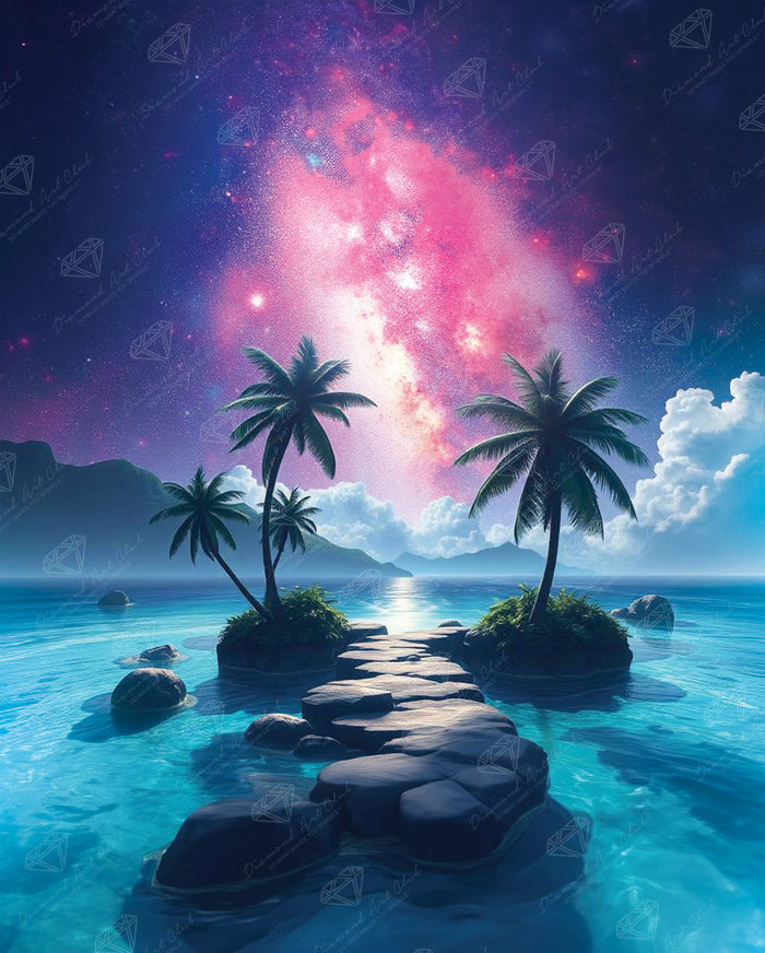 Diamond Painting Cosmic Road 25.6" x 31.9" (65cm x 80.9cm) / Square with 54 Colors including 2 ABs and 4 Fairy Dust Diamonds / 84,825