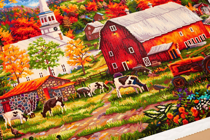 Diamond Painting Country Blessings 36.6" x 27.6" (93cm x 70cm) / Square With 66 Colors Including 3 ABs / 104,813