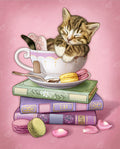 Diamond Painting Cozy Time 17" x 21" (42.8cm x 53cm) / Square with 65 Colors including 1 AB and 5 Fairy Dust Diamonds / 36,636