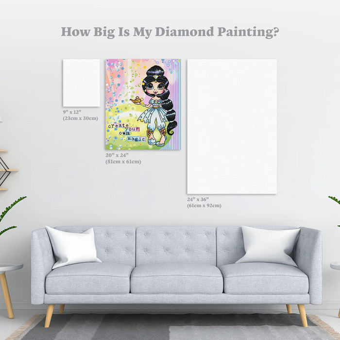 Diamond Painting Create Your Own Magic (final edition) 20" x 24″ (51cm x 61cm) / Round with 42 Colors including 2 ABs