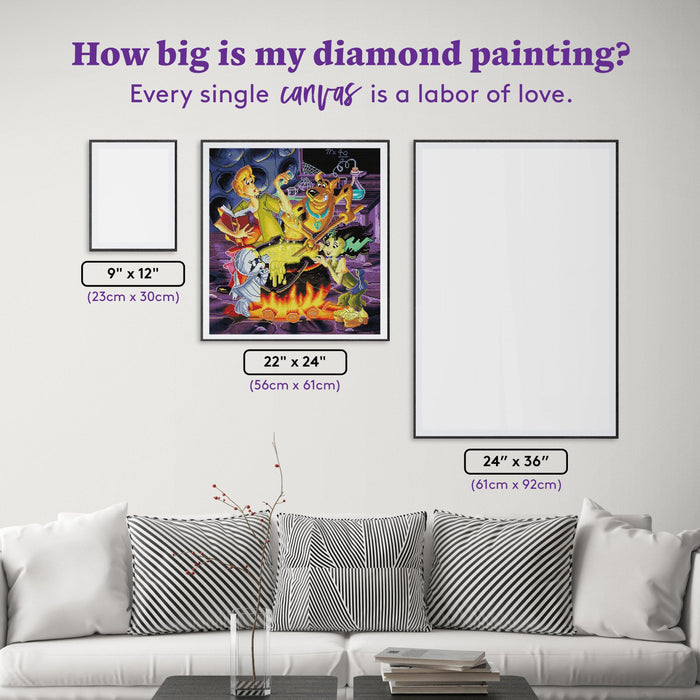 Diamond Painting Creepy Cauldron 22" x 24" (56cm x 61cm) / Square with 67 Colors including 4 ABs / 54,656
