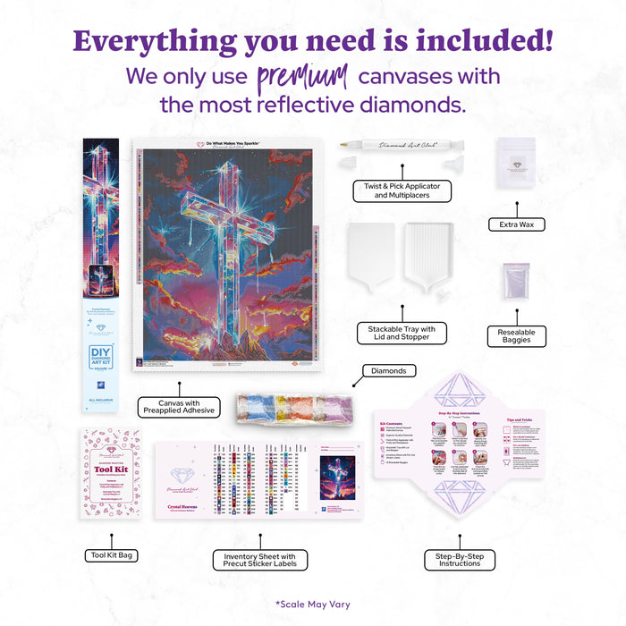 Diamond Painting Crystal Heavens 25.6" x 31.9" (65cm x 80.9cm) / Square with 79 Colors including 3 ABs and 5 Fairy Dust Diamonds / 84,825