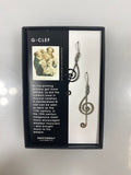 David Howell and Company Silver G-Clef Earrings