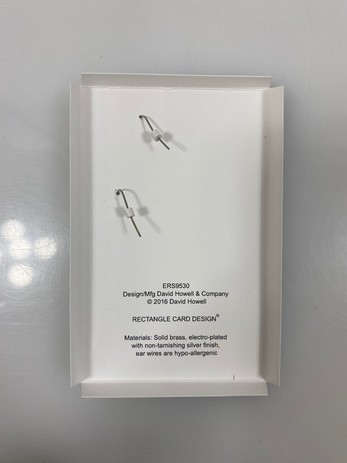David Howell and Company Silver G-Clef Earrings