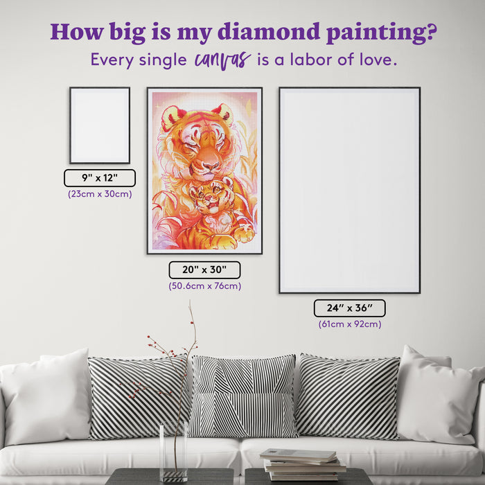 Diamond Painting Dawn Days 20" x 30" (50.6cm x 76cm) / Round With 47 Colors Including 2 ABs and 4 Fairy Dust Diamonds / 50,784