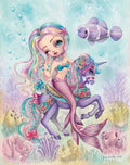 Diamond Painting Deep Sea Beauties 22" x 28″ (56cm x 71cm) / Square with 41 Colors including 2 ABs / 62,600