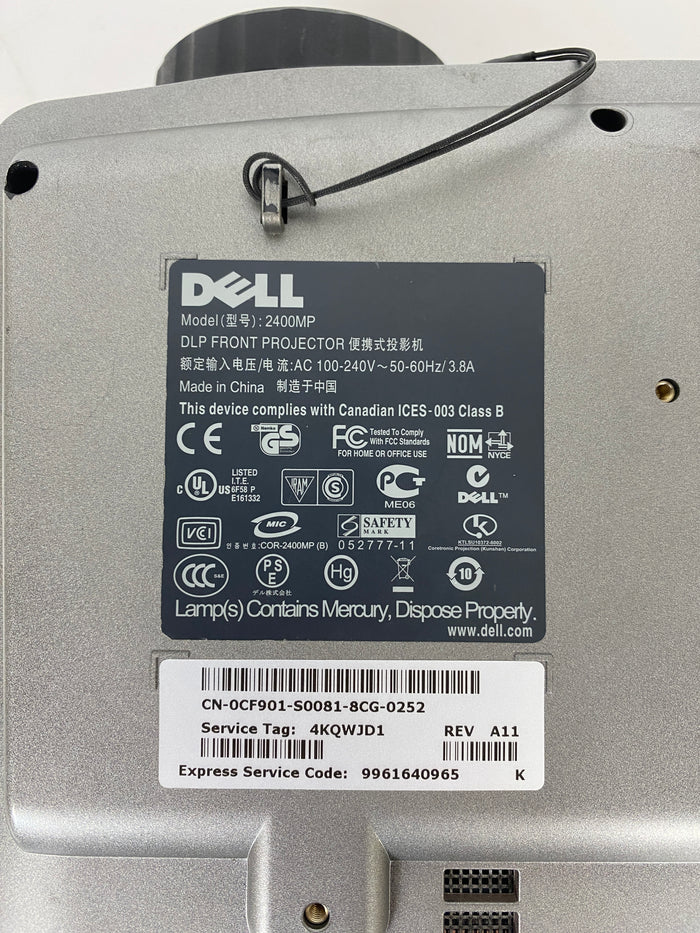 Dell 2400MP XGA Home Theater Projector