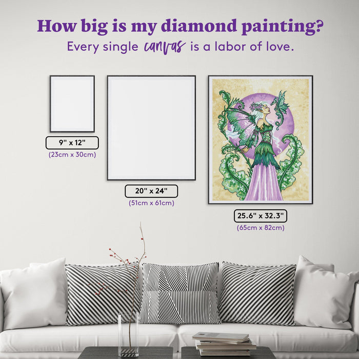 Diamond Painting Discovery 25.6" x 32.3" (65cm x 82cm) / Square with 34 Colors including 2 ABs and 2 Fairy Dust Diamonds / 85,869