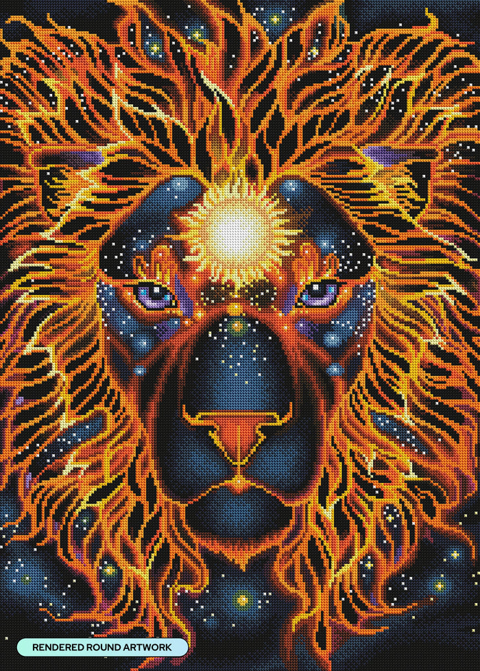 Diamond Painting Divine Authority 20" x 28" (50.6cm x 70.7cm) / Round With 40 Colors Including 3 ABs and 3 Fairy Dust Diamonds / 47,288