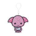 Diamond Painting Keychain - Dobby 3.9" x 3.3" (9.8cm x 8.5cm) / Round With 4 Colors including 4 Iridescent Diamonds / 280