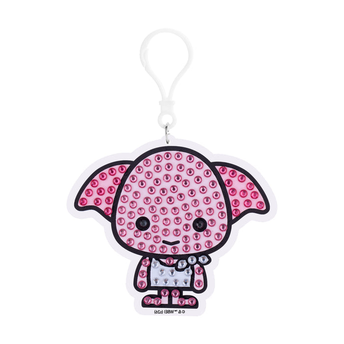 Diamond Painting Keychain - Dobby 3.9" x 3.3" (9.8cm x 8.5cm) / Round With 4 Colors including 4 Iridescent Diamonds / 280