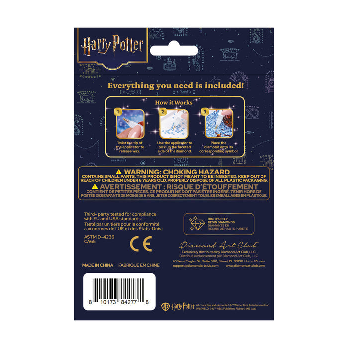Diamond Painting Keychain - Dobby 3.9" x 3.3" (9.8cm x 8.5cm) / Round With 4 Colors including 4 Iridescent Diamonds / 280