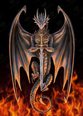 Diamond Painting Dragon warrior 27.6" x 38.6" (70cm x 98cm) / Square with 40 Colors and 4 ABs / 110,433