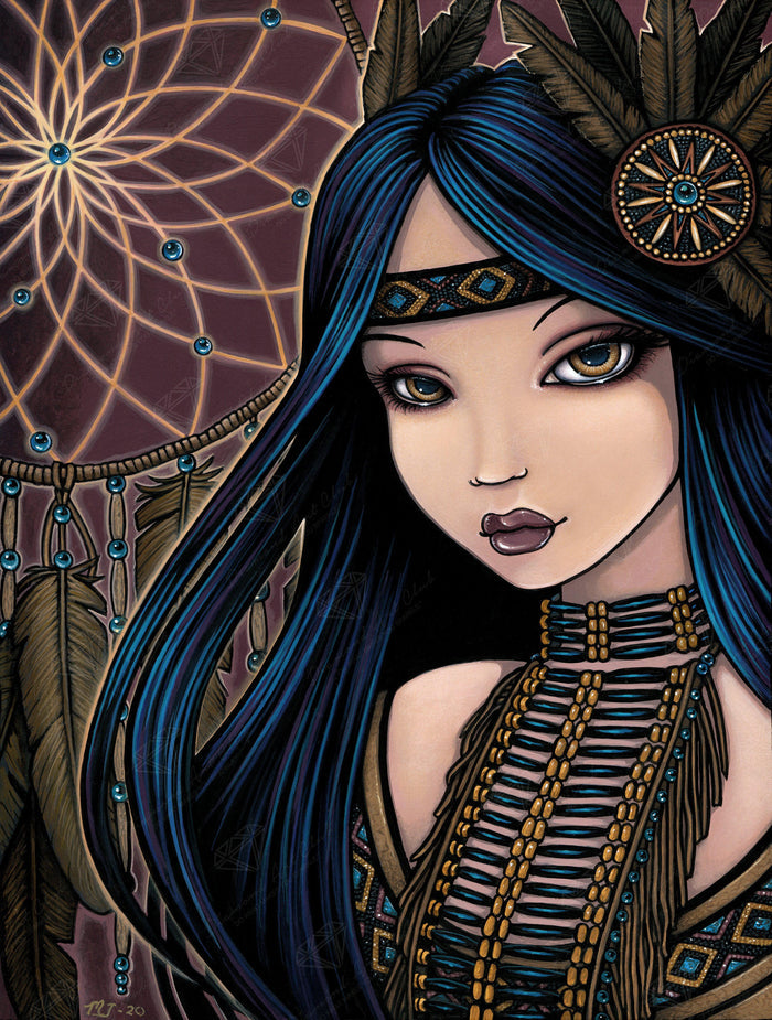 Diamond Painting Dreamcatcher 22" x 29″ (56cm x 74cm) / Round with 30 Colors including 1 AB / 52,337