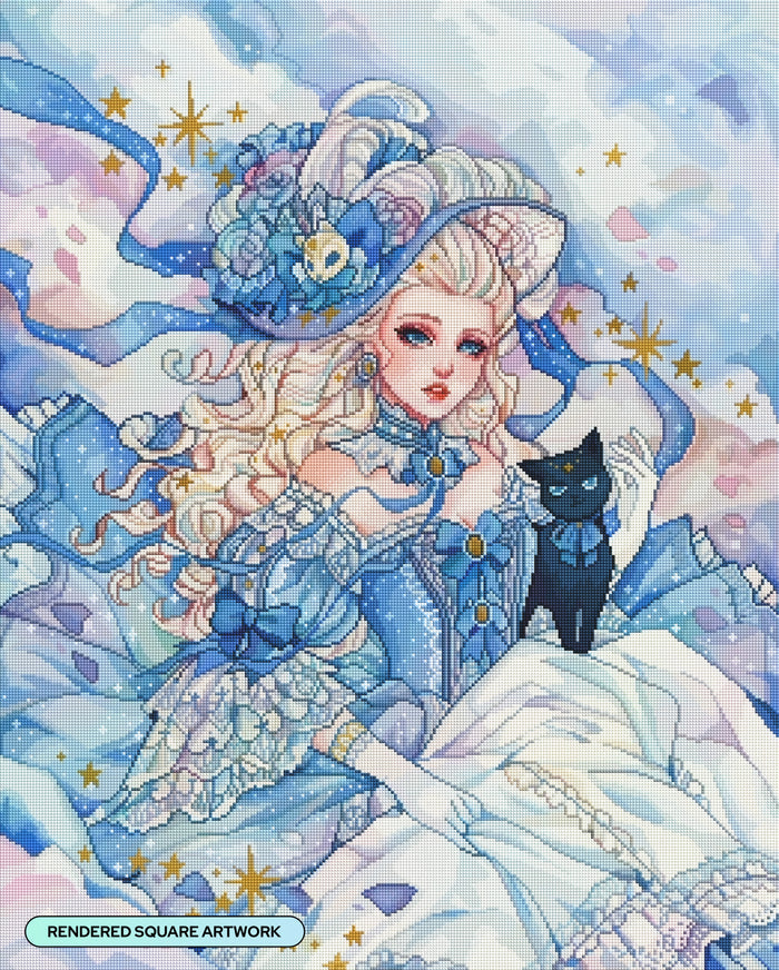 Diamond Painting Duchess Capella 25.6" x 31.9" (65cm x 80.9cm) / Square with 85 Colors including 2 ABs and 1 Electro Diamond and 4 Fairy Dust Diamonds / 84,825