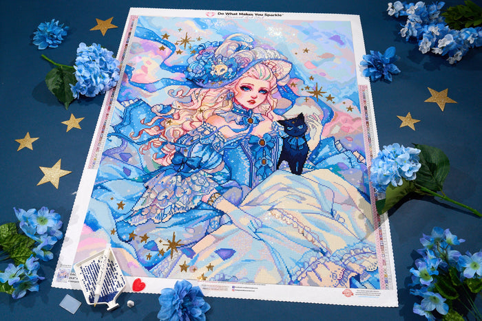 Diamond Painting Duchess Capella 25.6" x 31.9" (65cm x 80.9cm) / Square with 85 Colors including 2 ABs and 1 Electro Diamond and 4 Fairy Dust Diamonds / 84,825