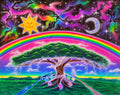 Diamond Painting Enchanted 32.3" x 25.6" (82cm x 65cm) / Square with 88 Colors including 4 ABs and 1 Iridescent Diamond and 7 Fairy Dust Diamonds / 85,869