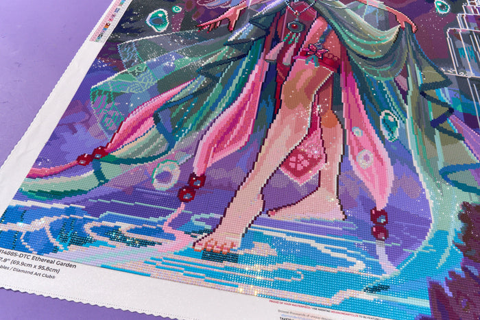 Diamond Painting Ethereal Garden 27.6" x 37.8" (69.9cm x 95.8cm) / Square with 96 Colors including 3 AB and 3 Iridescent Diamonds and 5 Fairy Dust Diamonds / 108,185