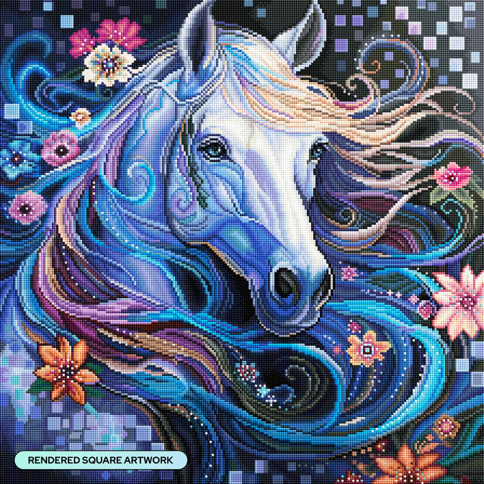 Diamond Painting Evening Escape 22" x 22" (55.8cm x 55.8cm) / Square with 83 Colors including 2 ABs and 5 Fairy Dust Diamonds / 50,176