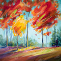 Diamond Painting Fall Fling 9" x 9" (22.8cm x 22.8cm) / Round with 53 Colors including 2 ABs and 3 Fairy Dust Diamonds / 6,889
