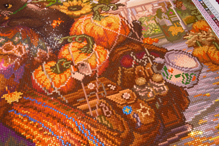 Diamond Painting Fall for the Witch 40.2" x 27.6" (101.8cm x 69.9cm) / Square With 99 Colors Including 3 ABs and 4 Fairy Dust Diamonds / 114,929